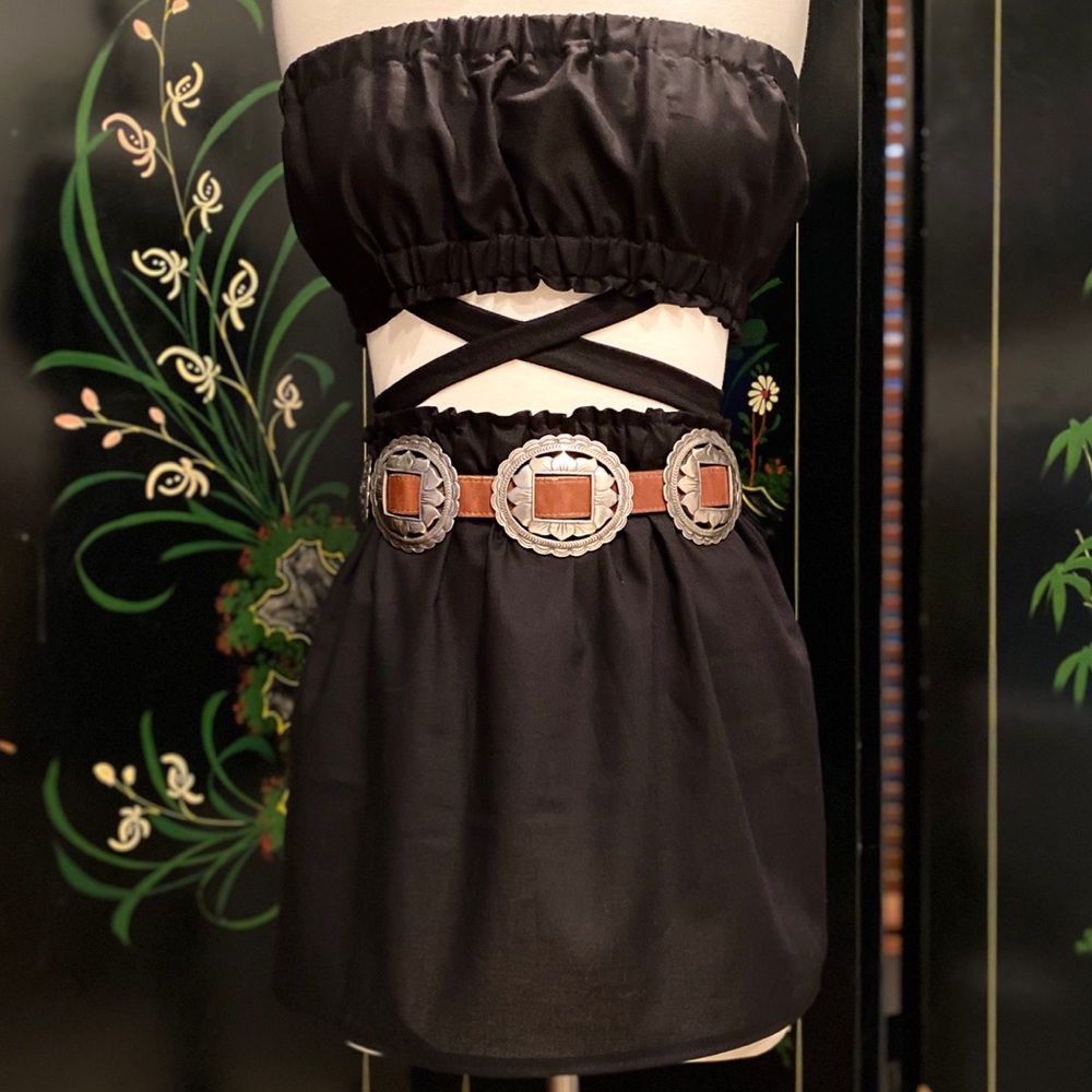 Handmade skirt set with versatile halter top